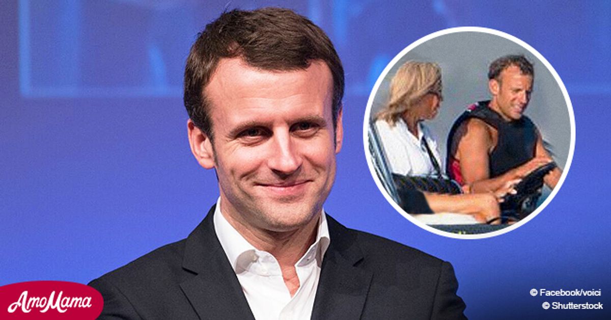 Photos dEmmanuel Macron en vacances torse nu et en shorts dévoilées