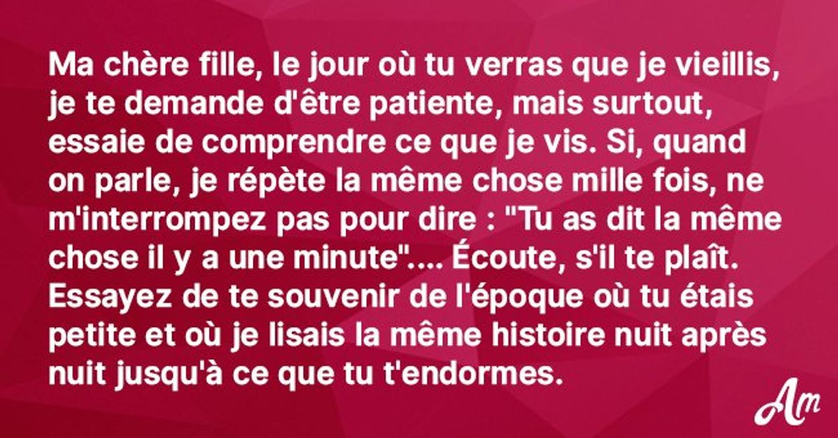 Une M Re G E A Crit Une Lettre Motionnelle Sa Fille Et Elle Est