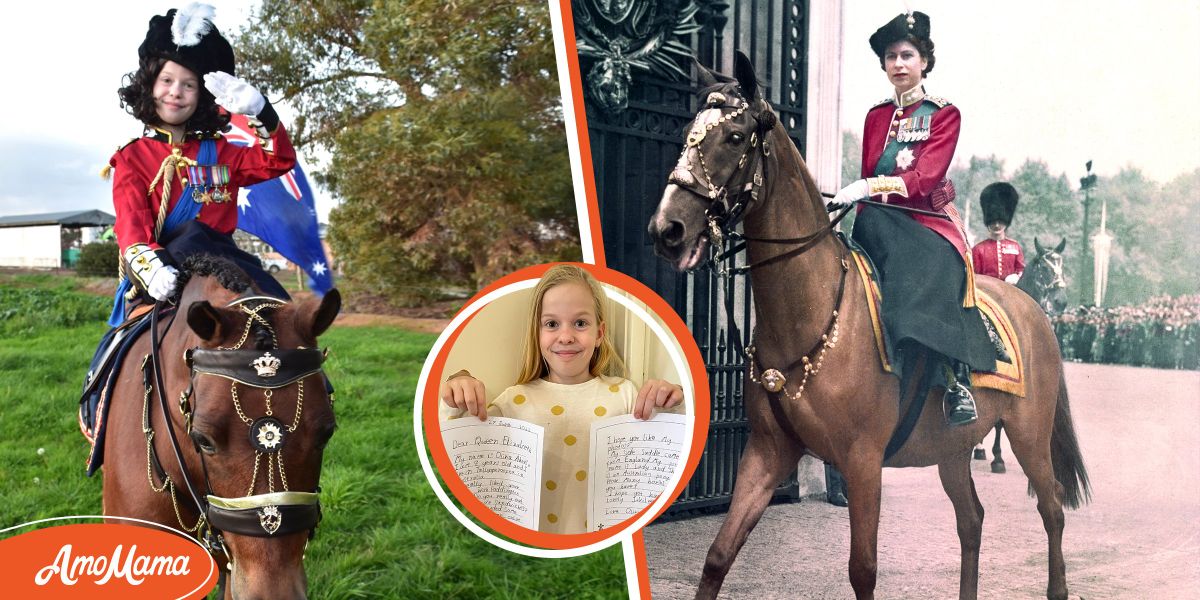 Une fillette reçoit l'une des dernières lettres de la Reine après lui