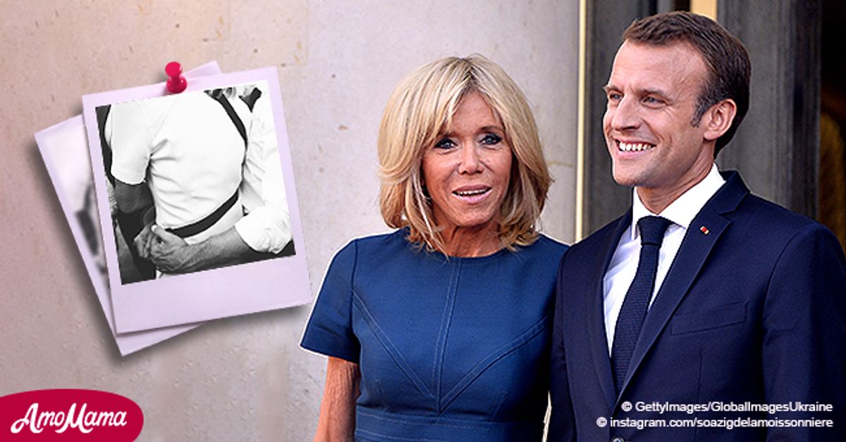 Emmanuel Macron Tient Brigitte Dans Ses Bras : Une Rare Photo ...