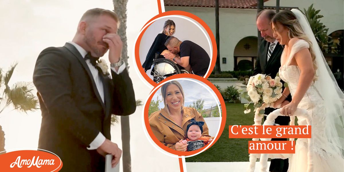 La mariée paralysée a fait pleurer le marié lorsqu'elle s'est levée de
