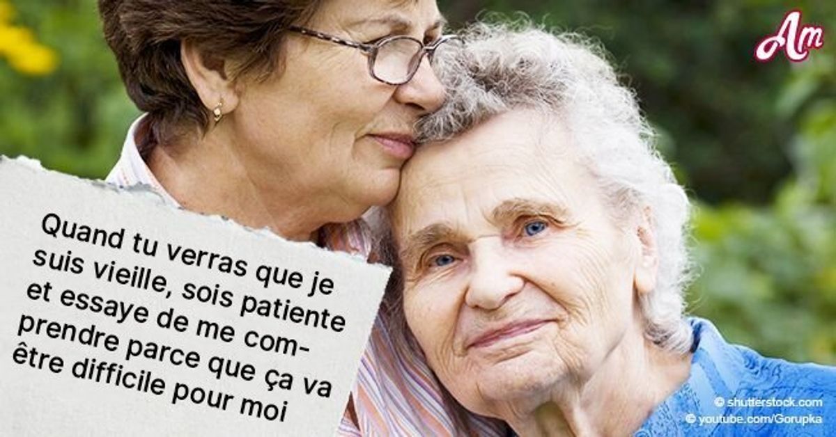 La lettre émouvante d'une mère vieillissante à son fils prouve à quel